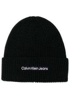 Calvin Klein embroidered-logo beanie