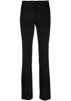 Calvin Klein embroidered-logo high-waist trousers