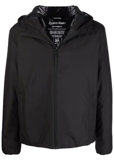 Calvin Klein embroidered-logo hooded lightweight jacket
