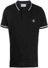 Calvin Klein embroidered-logo polo shirt