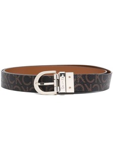 Calvin Klein engraved-logo buckle belt