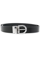 Calvin Klein engraved-logo buckle belt