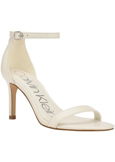 Calvin Klein Fairy Womens Leather Ankle Strap Heels