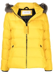 Calvin Klein faux-fur hood padded jacket