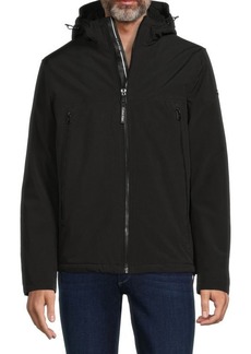 Calvin Klein Faux Fur Lined Hooded Zip Up Jacket