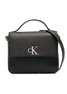 Calvin Klein faux-leather logo shoulder bag