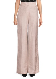 Calvin Klein Flat Front Linen Blend Pants