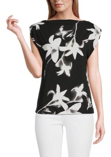 Calvin Klein Floral Boatneck Top