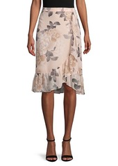 Calvin Klein Floral Flounce Skirt