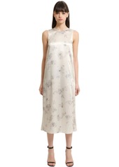 Calvin Klein Floral Printed Silk Dress