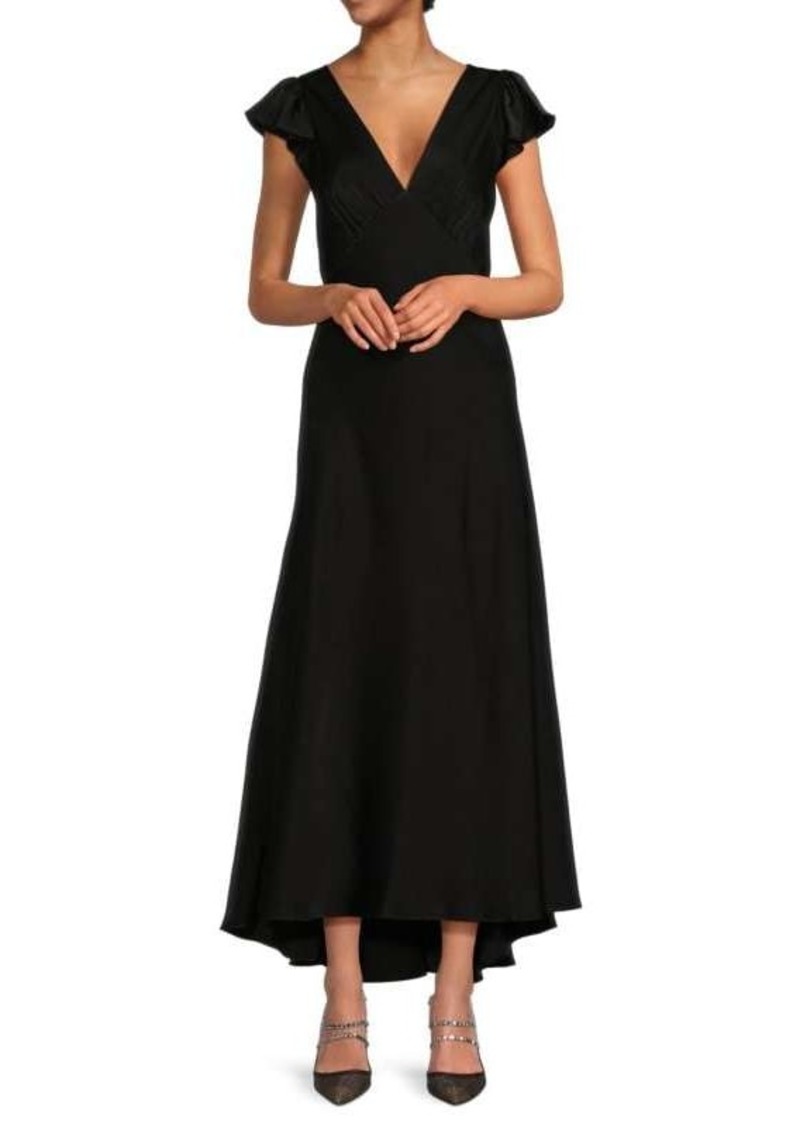 Calvin Klein Flutter Sleeve Maxi Dress