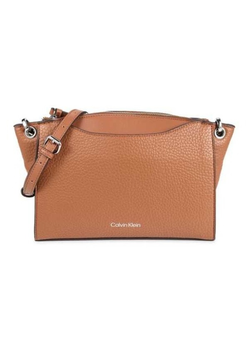 Calvin Klein Garnet Textured Crossbody Bag