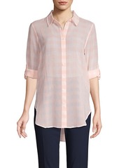 Calvin Klein Gingham Button-Front Shirt