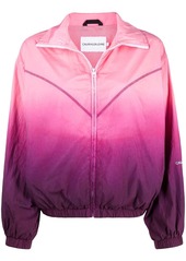 Calvin Klein gradient-effect lightweight bomber jacket
