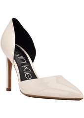 Calvin Klein HAYDEN Womens Faux Leather Pointed Toe Pumps
