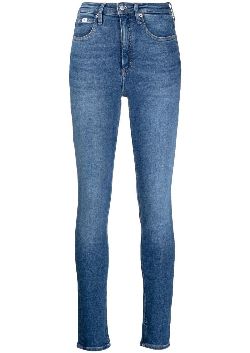 Calvin Klein high-rise skinny-cut jeans