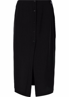 Calvin Klein high-waisted button-up straight skirt