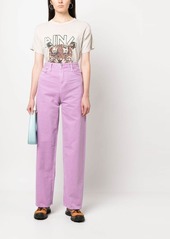 Calvin Klein high-waisted wide-leg jeans