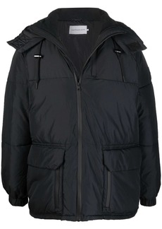 Calvin Klein hooded flap-pockets padded jacket