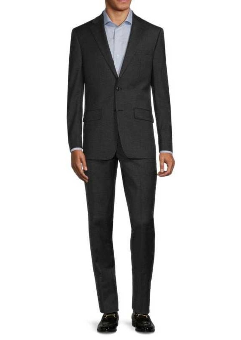 Calvin Klein Houndstooth Slim Fit Wool Blend Suit