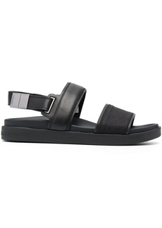Calvin Klein jacquard leather sandals