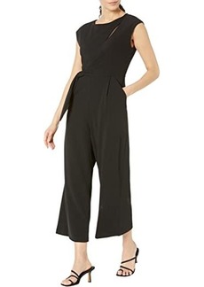 Calvin Klein Jumpsuit with Keyhole & Knotted Side Detail