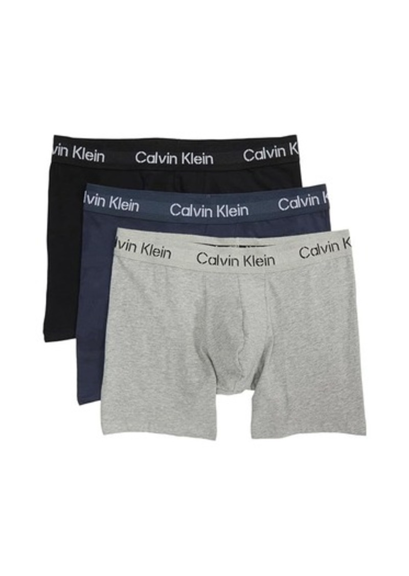Calvin Klein Khakis Cotton Stretch Boxer Brief 3-Pack