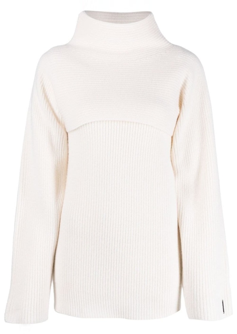 Calvin Klein layered-design wool jumper