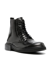 Calvin Klein leather lace-up boots
