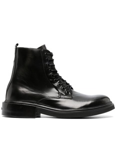 Calvin Klein leather lace-up boots