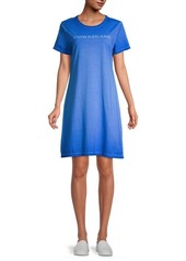Calvin Klein Logo Cotton T-Shirt Dress
