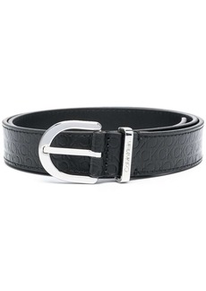Calvin Klein logo-debossd leather belt