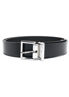 Calvin Klein logo-debossed leather belt