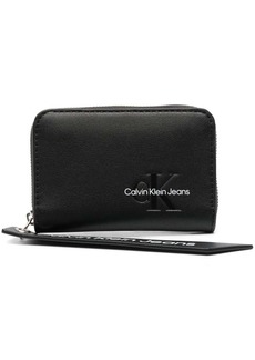 Calvin Klein logo-embellished faux-leather wallet