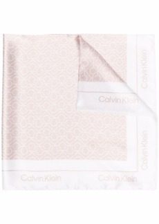 Calvin Klein logo-jacquard scarf