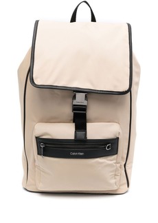 Calvin Klein logo-lettering recycled backpack