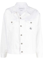Calvin Klein logo-patch buttoned denim jacket