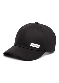 Calvin Klein logo-patch cotton baseball cap