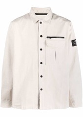 Calvin Klein logo-patch cotton shirt