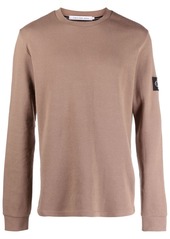 Calvin Klein logo-patch cotton sweatshirt