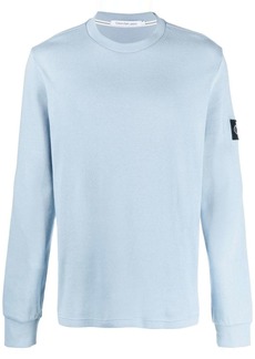 Calvin Klein logo-patch cotton sweatshirt