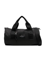 Calvin Klein logo-patch holdall bag