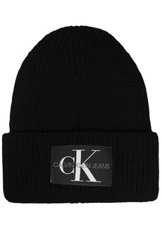 Calvin Klein logo-patch knitted beanie