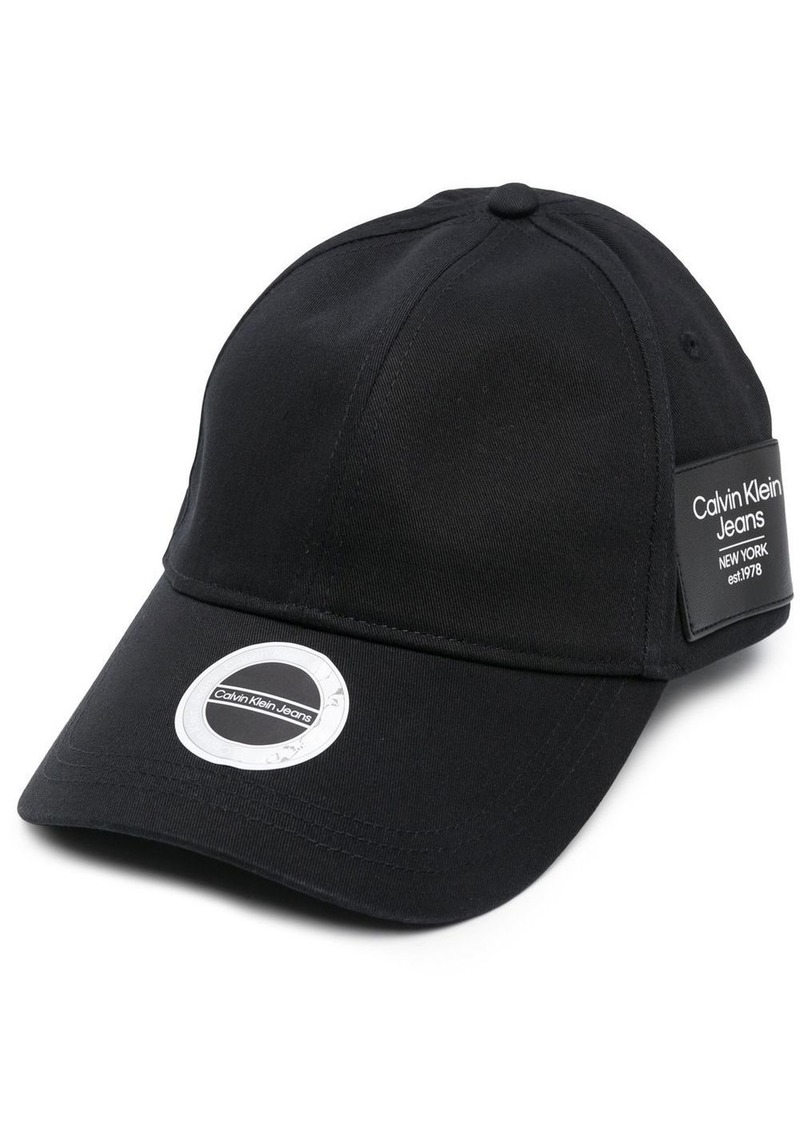Calvin Klein logo-patch six-panel cap