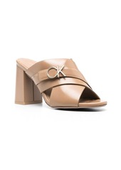 Calvin Klein logo-plaque 95mm mules