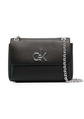 Calvin Klein logo-plaque chain-link shoulder bag