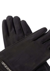 Calvin Klein logo-plaque gloves
