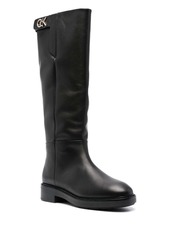 Calvin Klein logo-plaque knee-high boots