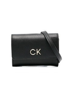 Calvin Klein logo-plaque trifold crossbody bag
