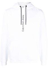 Calvin Klein logo-print cotton hoodie